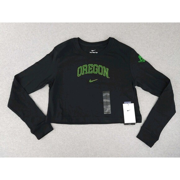 Nike Oregon Ducks Women's Crop Top Extra Small XS Loose Fit University Football - Picture 12 of 12